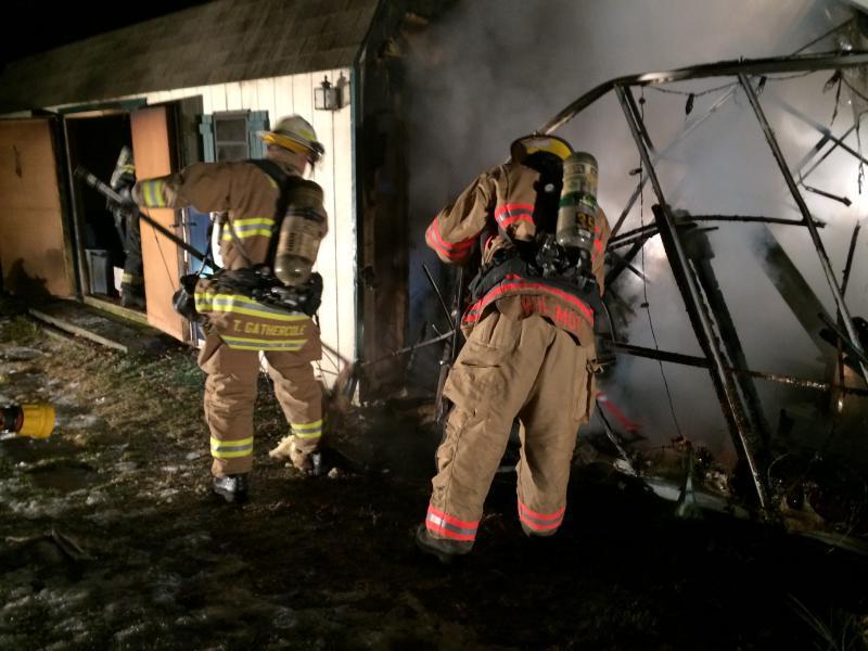 Shed Fire - Monacy Rd. - 2/14/15
